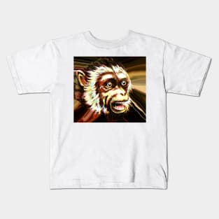 Scary crazy ape monkey Kids T-Shirt